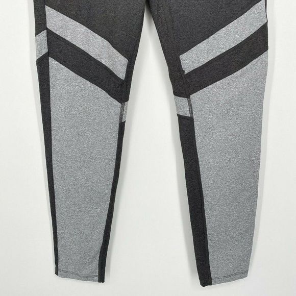 Splits59 Colorblock Athletic Legging Size Medium High Waist Stretch Workout Gray - Picture 3 of 9
